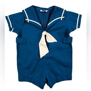 Vintage Sailor Suit Baby Boy 3-6 Months Nautical Preppy SEE MEASUREMENTS